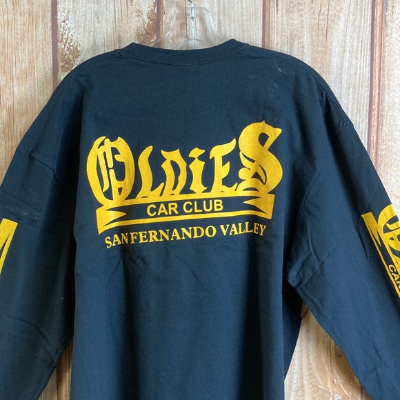 💙Oldies San Fernando Valley Car Club Black Long Sleeve Tee Size 2X - Picture 4 of 9